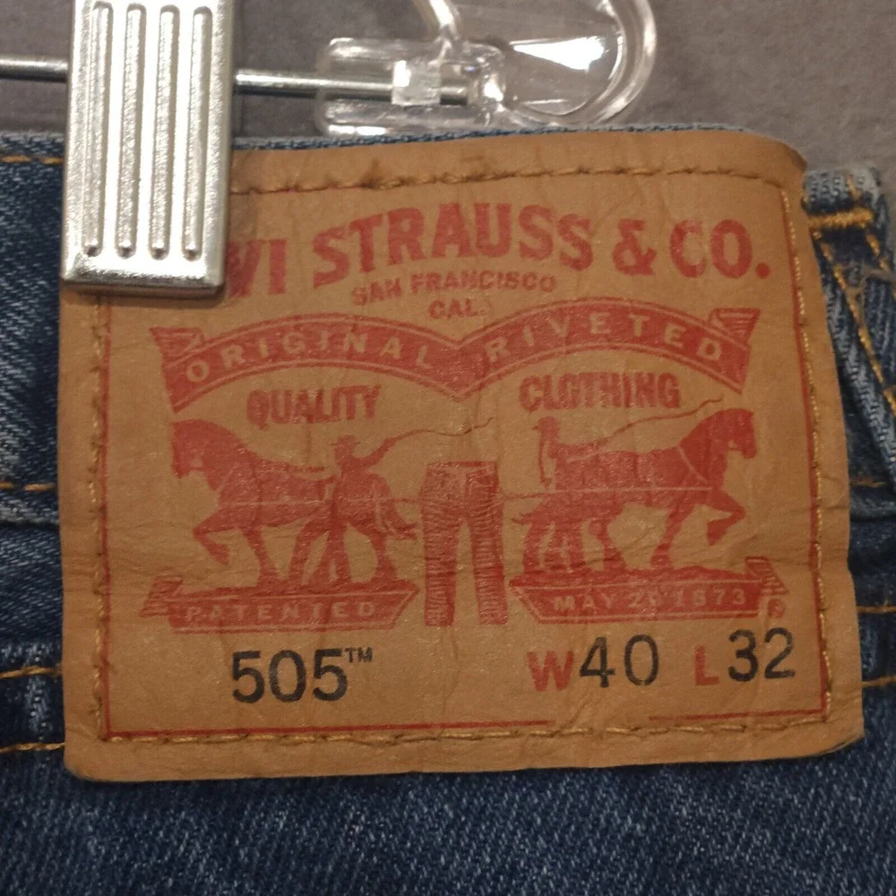 Levis 505 Mens Denim Blue Jeans Size‎ 40x32